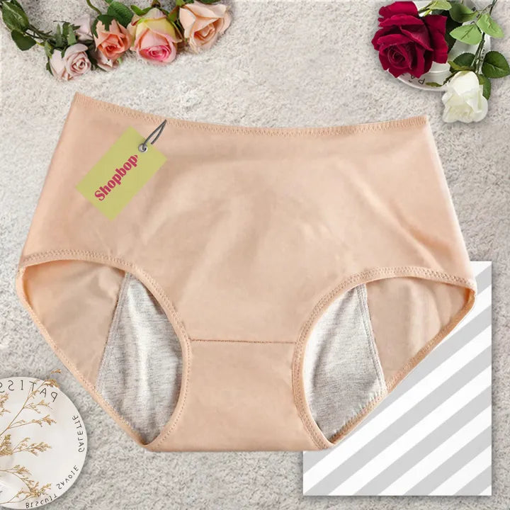 SHOPBOP Pack of 3 Women’s Leak Proof Period Panties Large Size Cotton Menstrual Underwear Briefs