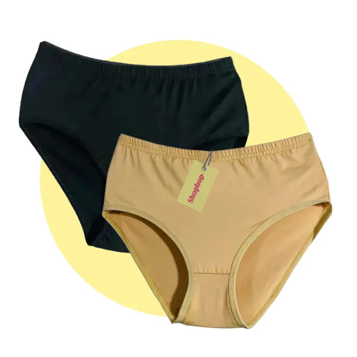 SHOPBOP Pack of 2 Women’s Cotton Panties Soft Underwear for Women & Girls