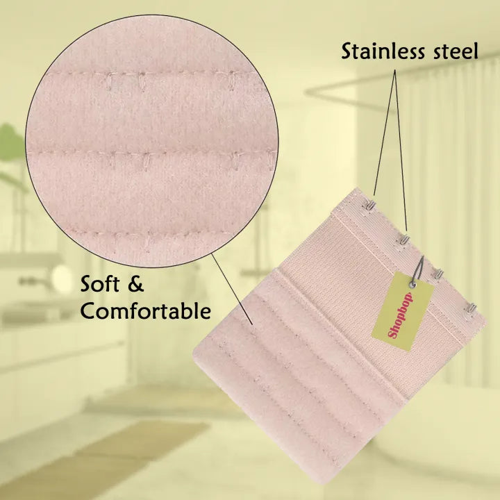 SHOPBOP Pack of 3 Bra Extenders 3 Hooks & 3 Rows Bra Closure Extensions, Soft, Comfortable & Adjustable Fit for Women