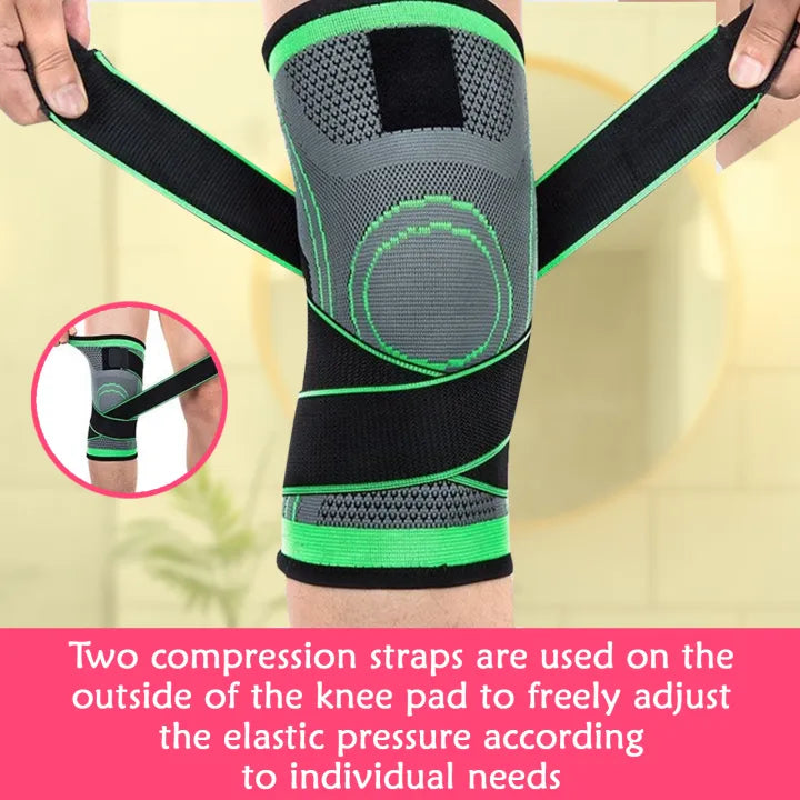 SHOPBOP Adjustable Knee, Wrist & Elbow Support Nylon Compression Braces for Pain Relief, Patella Stabilizer, Sports & Fitness, Breathable Support Gear