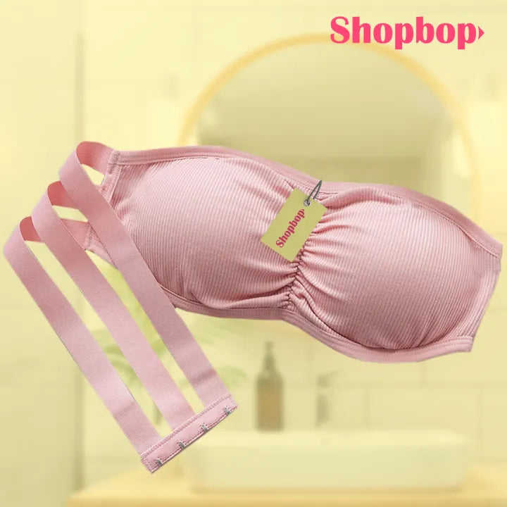 SHOPBOP Strapless Tube Bra for Women & Girls Wireless Bandeau Bra 28–32