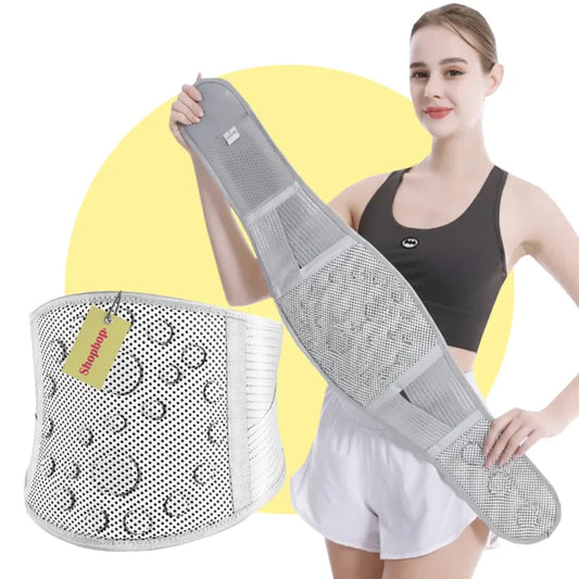 SHOPBOP Back Support Belly Belt with Magnetic Back Brace Lower Waist Pain Relief, Self-Heating Posture Corset, Tummy Control Shapewear for Men & Women