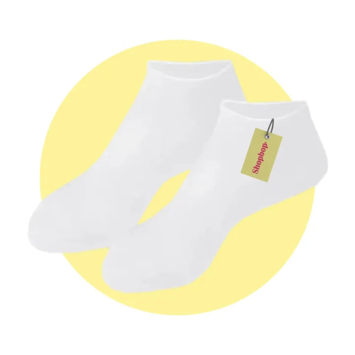 SHOPBOP Silicone Moisturizing Gel Socks 1 Pair Foot Spa Treatment, Anti-Crack & Exfoliating Care for Dry Feet