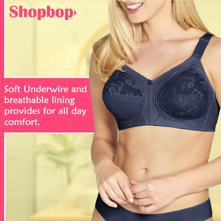 SHOPBOP Wireless Full Coverage Bra for Girls & Women 100% Original Doreen Style Support Bra, Non-Padded Full Cup Comfort Bra for Daily Wear