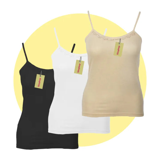 SHOPBOP Pack of 3 Multicolor Camisole for Girls Tanktops for women
