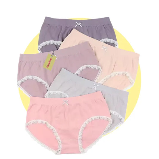 SHOPBOP Pack of 3 Cotton Panties for Women & Girls Multicolor Soft Briefs, Comfortable & Breathable Fit