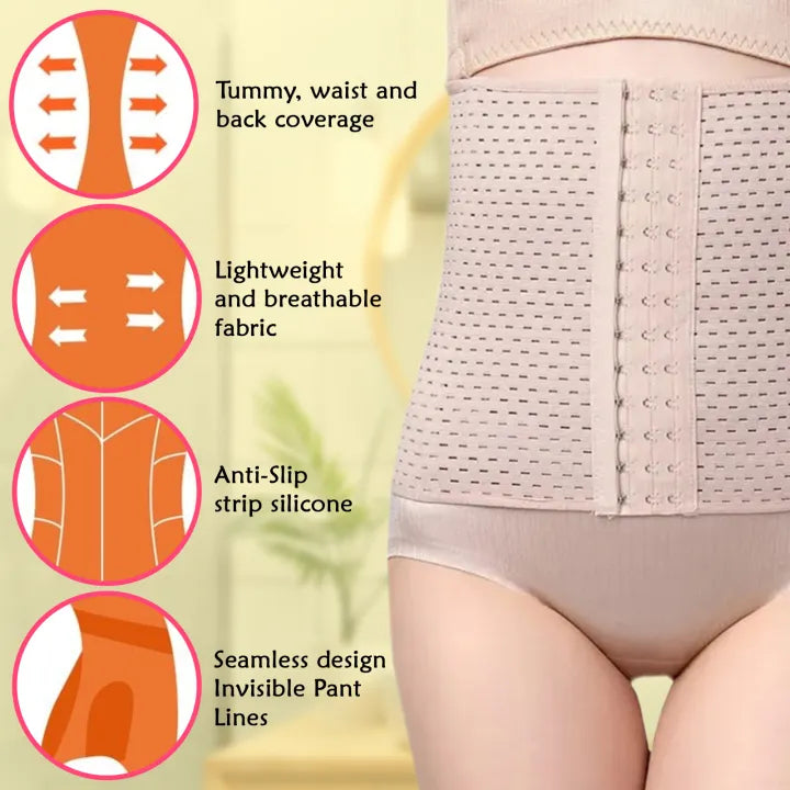 SHOPBOP Women’s Waist Trainer Corset Belt Fitness Body Shaper & Slimming Belly Belt (Waist 32–36)