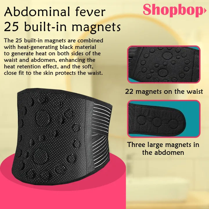 SHOPBOP Back Support Belly Belt with Magnetic Back Brace Lower Waist Pain Relief, Self-Heating Posture Corset, Tummy Control Shapewear for Men & Women