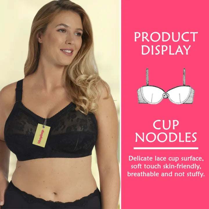 SHOPBOP Wireless Full Coverage Bra for Girls & Women 100% Original Doreen Style Support Bra, Non-Padded Full Cup Comfort Bra for Daily Wear