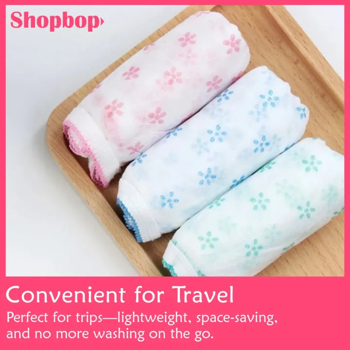SHOPBOP Pack of 6 Disposable Panties for Women Travel Underwear, Prenatal & Postpartum Underpants Set for Girls