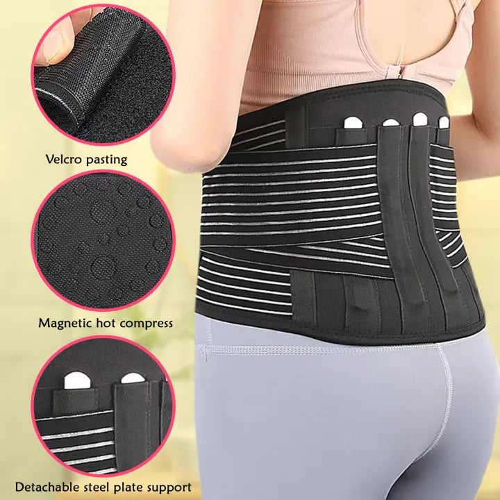 SHOPBOP Back Support Belly Belt with Magnetic Back Brace Lower Waist Pain Relief, Self-Heating Posture Corset, Tummy Control Shapewear for Men & Women
