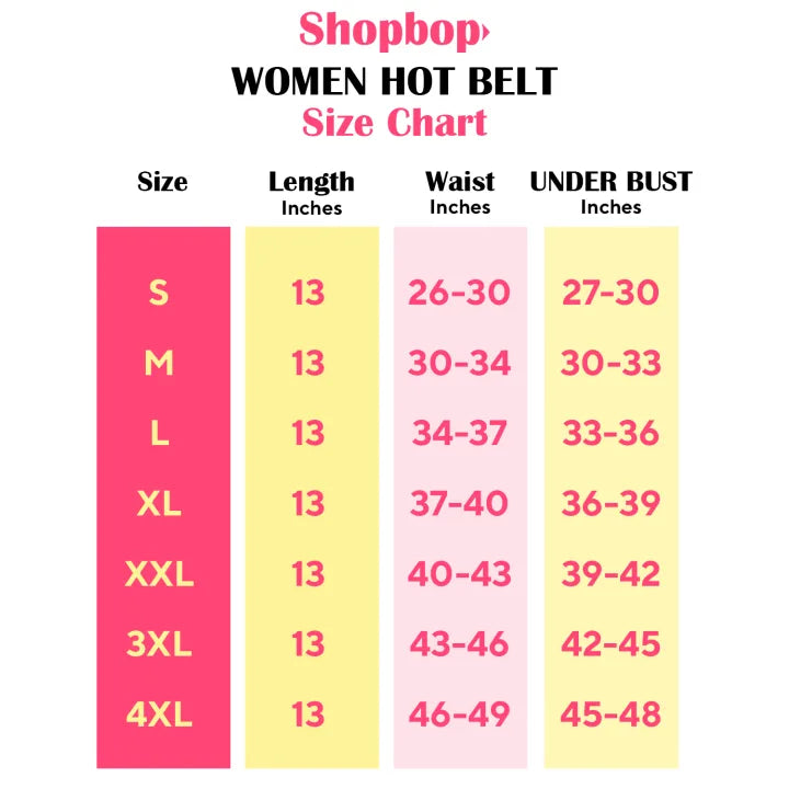 SHOPBOP Hot Shaper Belt for Men and Women Stretchable Running Belt