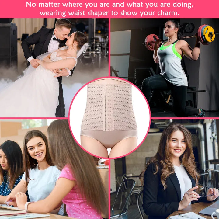SHOPBOP Women’s Waist Trainer Corset Belt Fitness Body Shaper & Slimming Belly Belt (Waist 32–36)