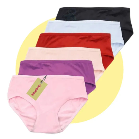 SHOPBOP Pack of 5 Women’s Cotton Panties Multicolor Underwear Set for Women & Girls, Random Colors