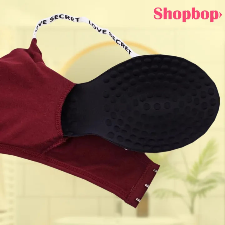 SHOPBOP Seamless Removable Padded Sports Bra for Girls & Women (28–34) Wire-Free, Stretchable Gym & Yoga Activewear Bra