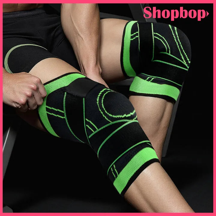 SHOPBOP Adjustable Knee, Wrist & Elbow Support Nylon Compression Braces for Pain Relief, Patella Stabilizer, Sports & Fitness, Breathable Support Gear