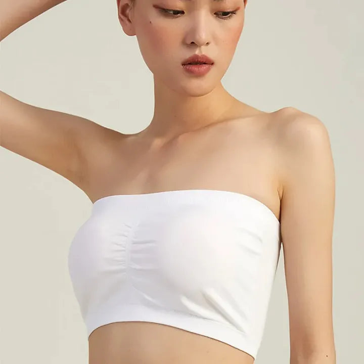 SHOPBOP Pack of 3 Women Strapless Bras Removable Padded Bandeau Tube Top Wireless Bra