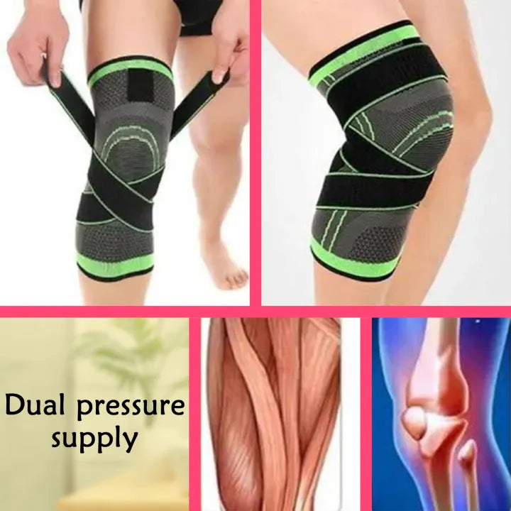 SHOPBOP Adjustable Knee, Wrist & Elbow Support Nylon Compression Braces for Pain Relief, Patella Stabilizer, Sports & Fitness, Breathable Support Gear