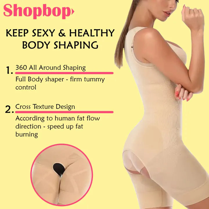 SHOPBOP Full Body Shaper for Women Imported Slimming Bodysuit, 100% Original Full Body Shapewear