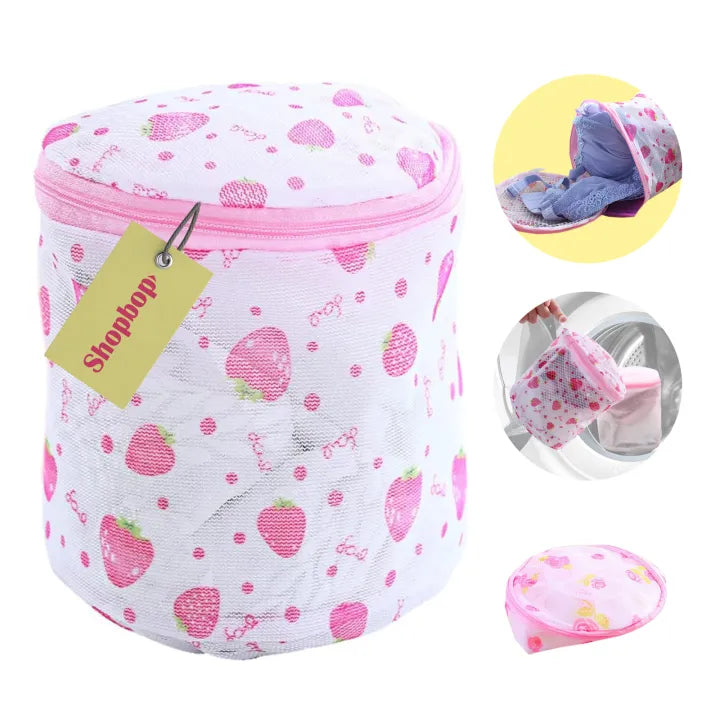 SHOPBOP Laundry Wash Bags Clothes Organizer Foldable for Undergarments Bra Socks Underwear Washing Machine Clothes Protection Multi-purpose Zippered for Blouse, Hosiery, Stocking, Lingerie