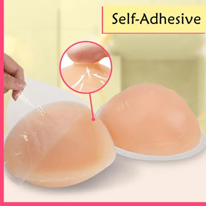 SHOPBOP Push-Up Adhesive Bras for Women 1 Pair Backless Strapless Invisible Silicone Sticky Bra, Wireless Breast Lift Bralette
