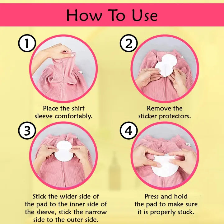 SHOPBOP 10 Pcs Sweat Pads For Under arms For Women | Armpit pads| Prevents Stains | Absorbs Sweat & Unpleasant Odour | Breathable
