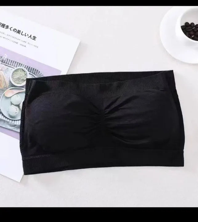 SHOPBOP Pack of 3 Women Strapless Bras Removable Padded Bandeau Tube Top Wireless Bra