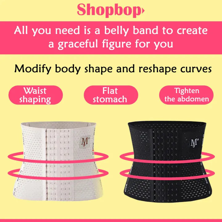 SHOPBOP Women’s Waist Trainer Slimming Belt Invisible Body Shaper, Belly Reducing Cincher Girdle, Waist Shaping Band