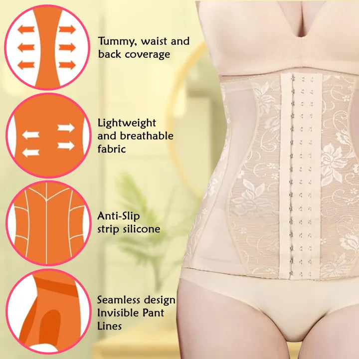 SHOPBOP Women Belly Belt Body Shapewear Waist Trainer Corset, Tummy Control & Slimming Shaper (34–42 Waist)