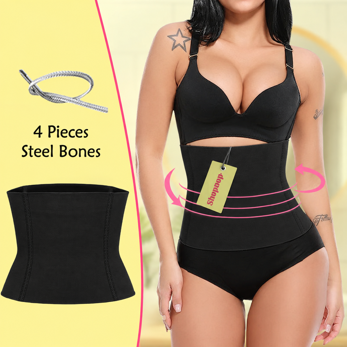 SHOPBOP Postpartum Belly Belt for Women Maternity Recovery Support, Tummy Tuck & Slimming Shapewear Body Shaper
