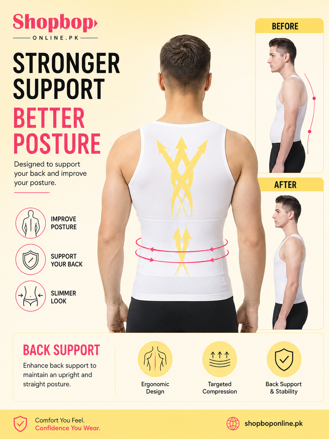 SHOPBOP Men Body Shaper Slimming Vest