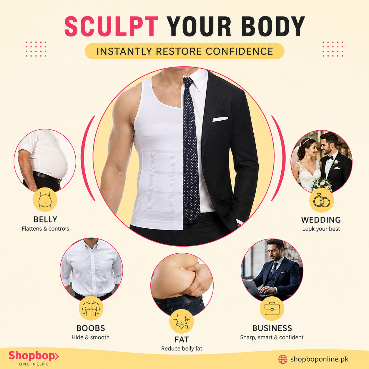 SHOPBOP Men Body Shaper Slimming Vest