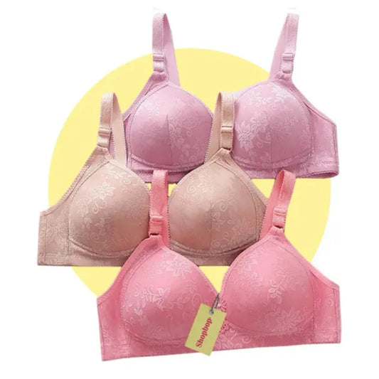 SHOPBOP Multicolor Bra for Women Ladies and Girls Foam Bra Random Colors and Pattern Brazier Blouse For Women
