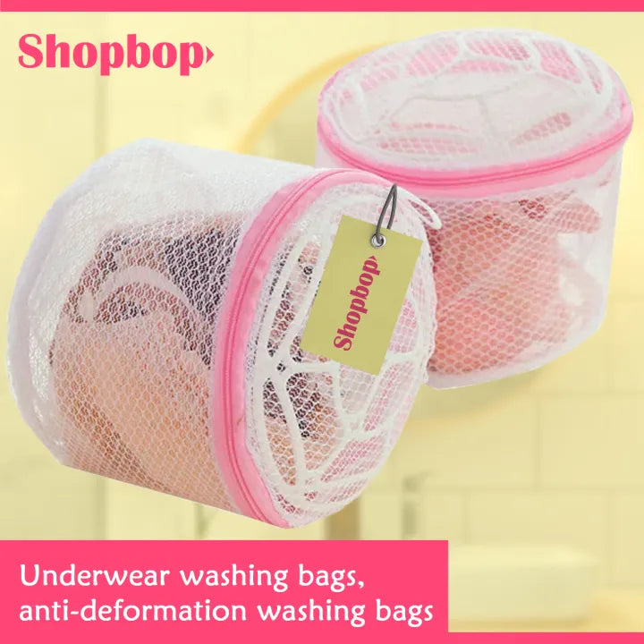 SHOPBOP Laundry Wash Bags Clothes Organizer Foldable for Undergarments Bra Socks Underwear Washing Machine Clothes Protection Multi-purpose Zippered for Blouse, Hosiery, Stocking, Lingerie