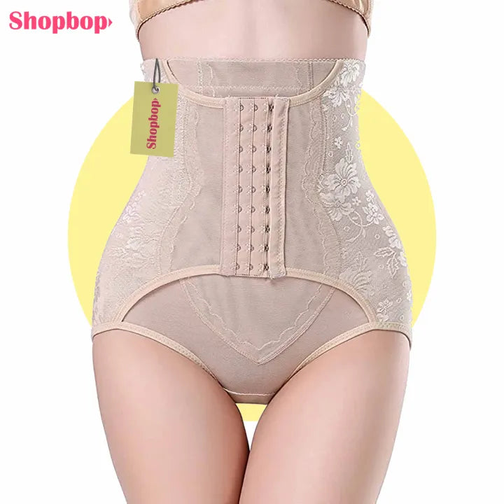 Women’s Waist Trainer Shapewear – Tummy Control Butt Lifter Slimming Panties with Hooks