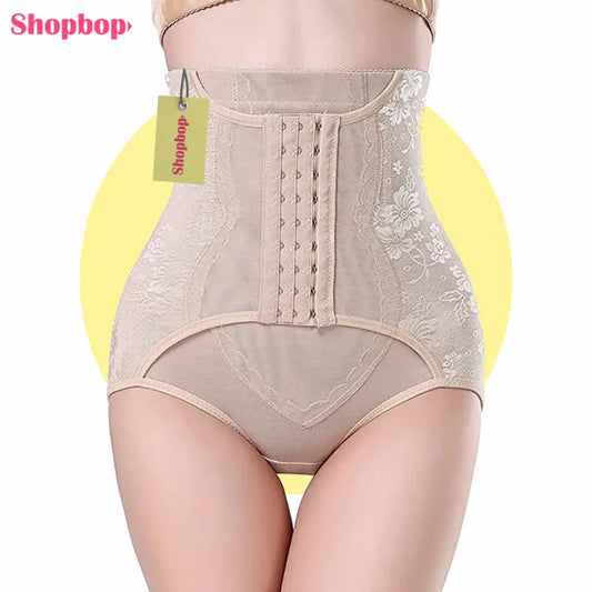 Women’s Waist Trainer Shapewear – Tummy Control Butt Lifter Slimming Panties with Hooks