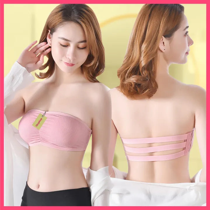 SHOPBOP Strapless Tube Bra for Women & Girls Wireless Bandeau Bra 28–32