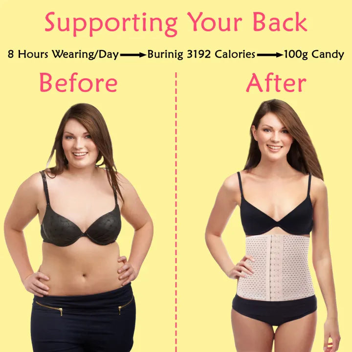 SHOPBOP Women’s Waist Trainer Corset Belt Fitness Body Shaper & Slimming Belly Belt (Waist 32–36)