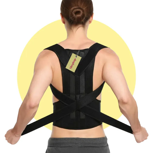 SHOPBOP Posture Corrector Belt Back Support & Spine Alignment Belt for Men & Women, Pain Relief Shoulder Support