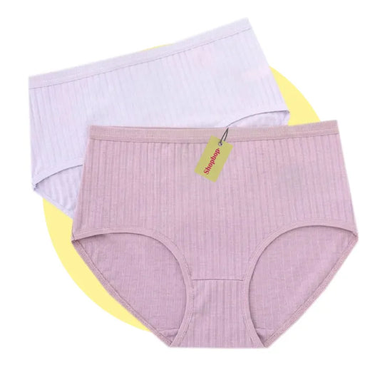 SHOPBOP Pack of 3 Cotton Panties for Women & Girls – Multicolor Soft Briefs, Comfortable & Breathable Cotton Fit