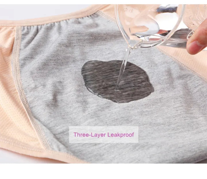 SHOPBOP Women’s Leak Proof Period Panties Cotton Waterproof Menstrual Underwear Briefs Multicolor