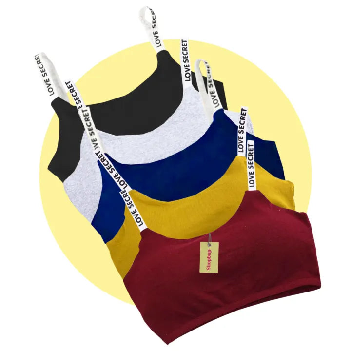 SHOPBOP Seamless Removable Padded Sports Bra for Girls & Women (28–34) Wire-Free, Stretchable Gym & Yoga Activewear Bra