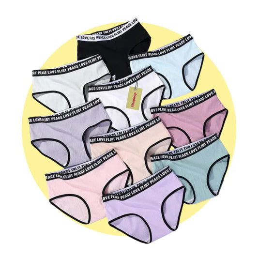 SHOPBOP Pack of 3 Cotton Panties for Women & Girls Multicolor, Soft, Breathable & Comfortable Everyday Briefs