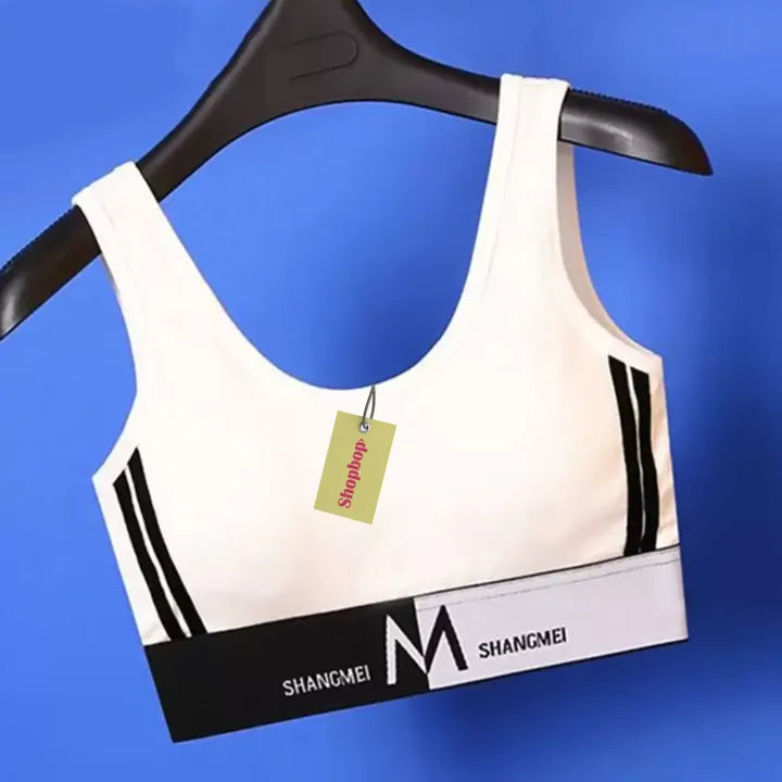 SHOPBOP Seamless Push-Up Sports Bra for Women Wire-Free Padded Yoga & Sleep Bra Vest Top (28–34)