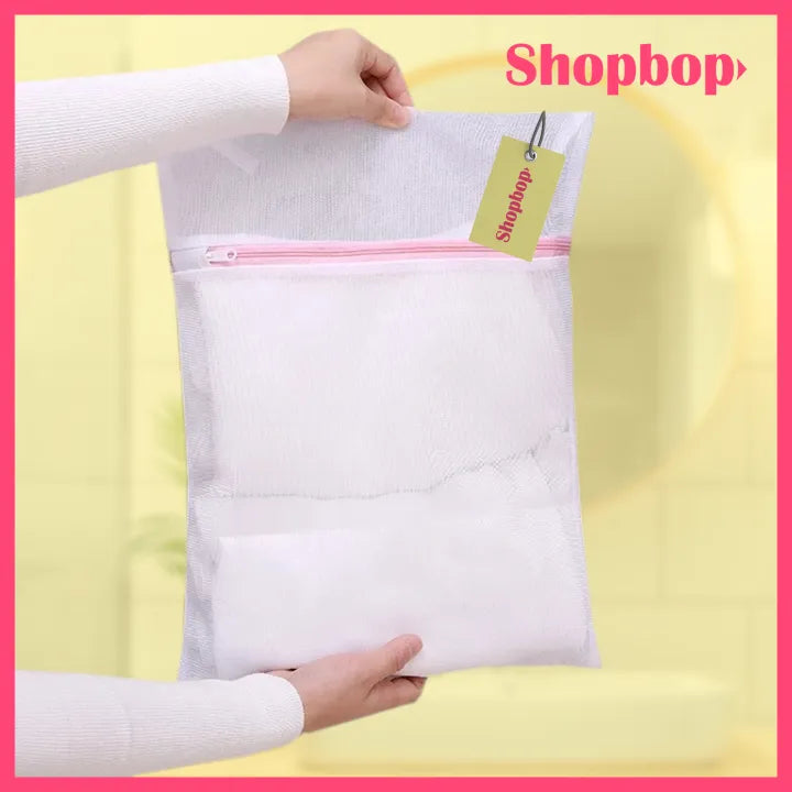 SHOPBOP Laundry Wash Bag – Zippered Mesh Bag for Bras, Socks, Underwear & Lingerie