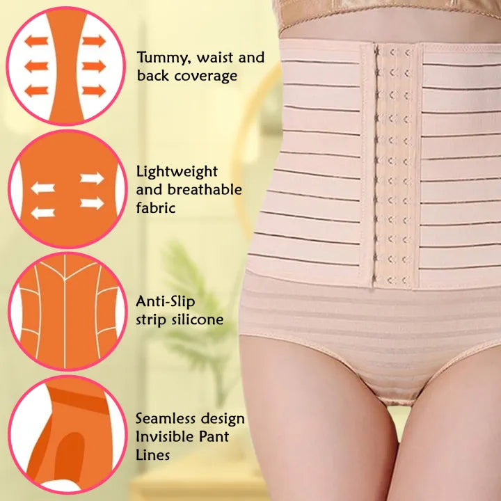 SHOPBOP Women Body Shapewear Belly Belt – Tummy Slimming Waist Trainer Corset, Tummy Control & Waist Trimming Shaper (Waist 34–42)