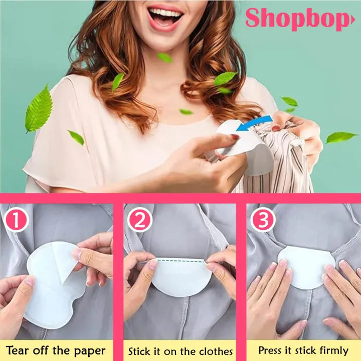 SHOPBOP 10 Pcs Sweat Pads For Under arms For Women | Armpit pads| Prevents Stains | Absorbs Sweat & Unpleasant Odour | Breathable