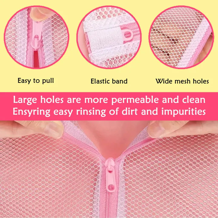 SHOPBOP Laundry Wash Bag – Zippered Mesh Bag for Bras, Socks, Underwear & Lingerie