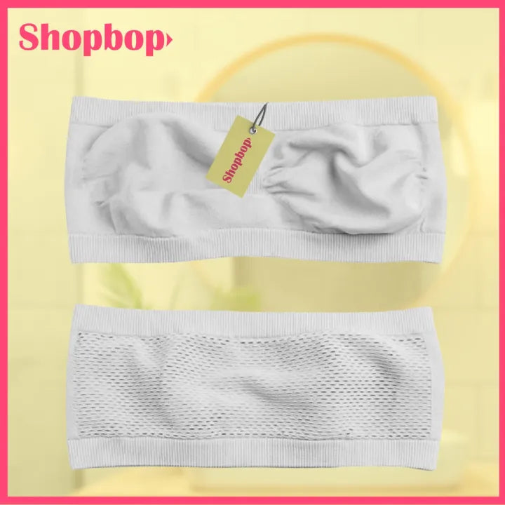 SHOPBOP Pack of 2 Strapless Soft Non-Padded Tube Bras for Girls – Wireless Bandeau Bras, Fits Sizes 28–36