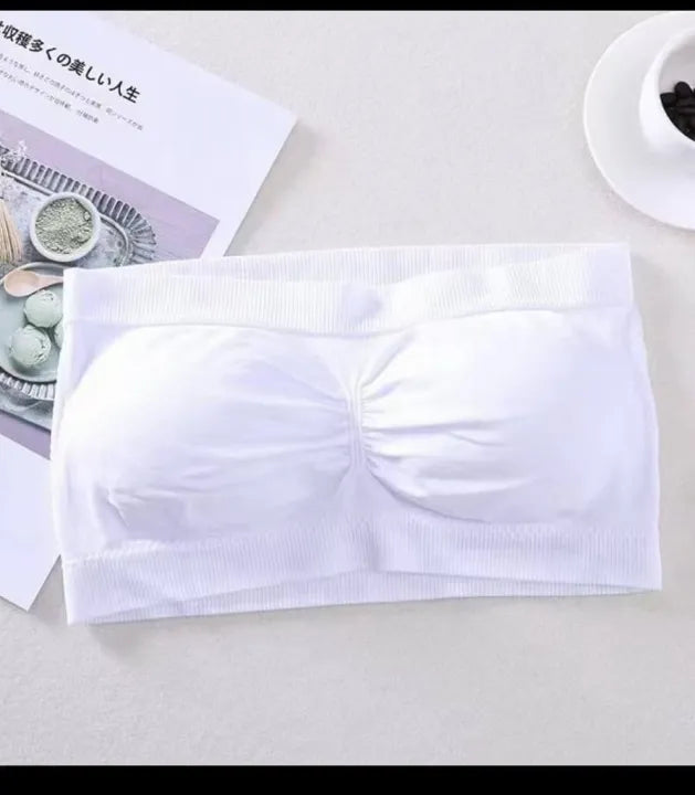 SHOPBOP Pack of 3 Women Strapless Bras Removable Padded Bandeau Tube Top Wireless Bra